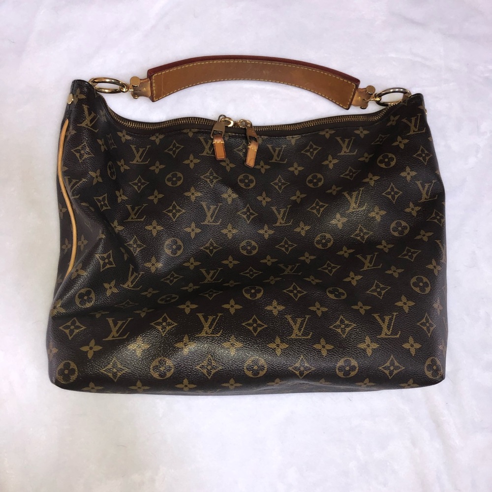Louis Vuitton SULLY MM Monogram Canvas Leather